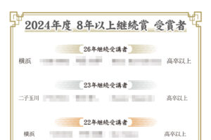 2024年度継続賞受賞者一覧を公開しました